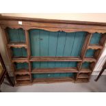 LATE 19C OAK PLATE RACK