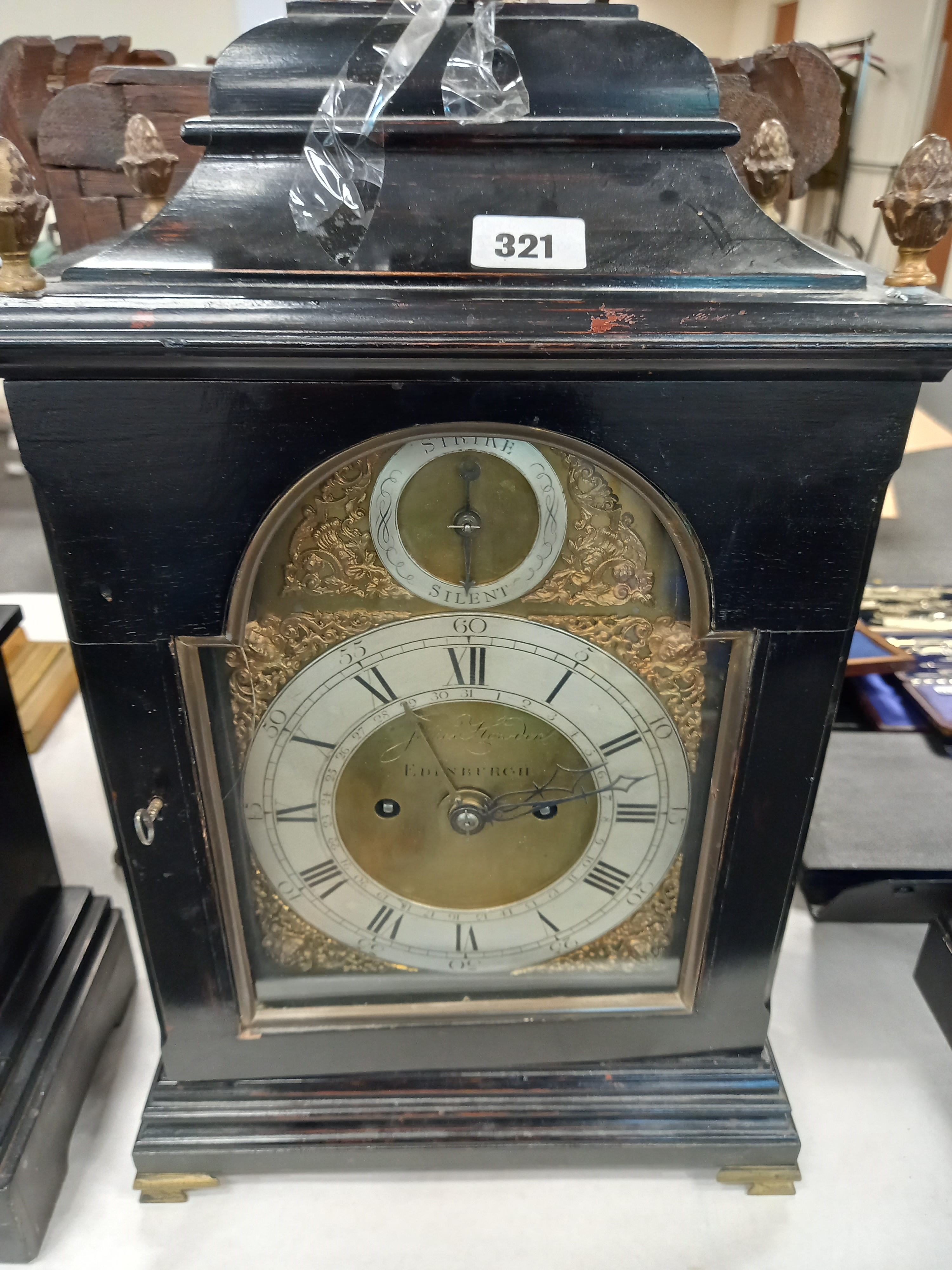 LATE 18C BRACKET CLOCK