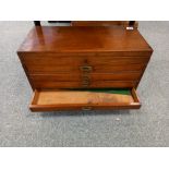 VICTORIAN MAHOGANY 5 DRAWER CABINET