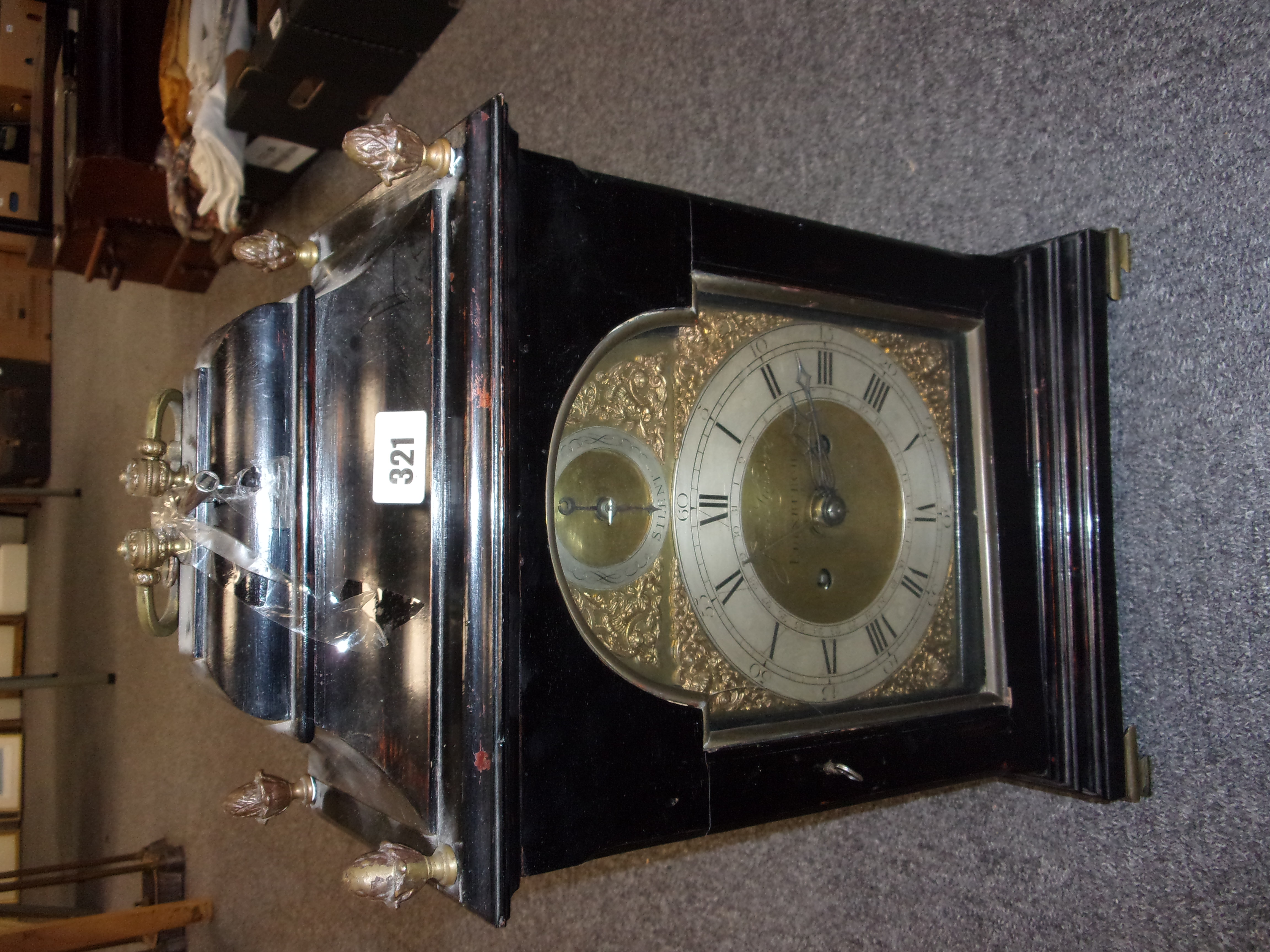 LATE 18C BRACKET CLOCK - Image 2 of 11