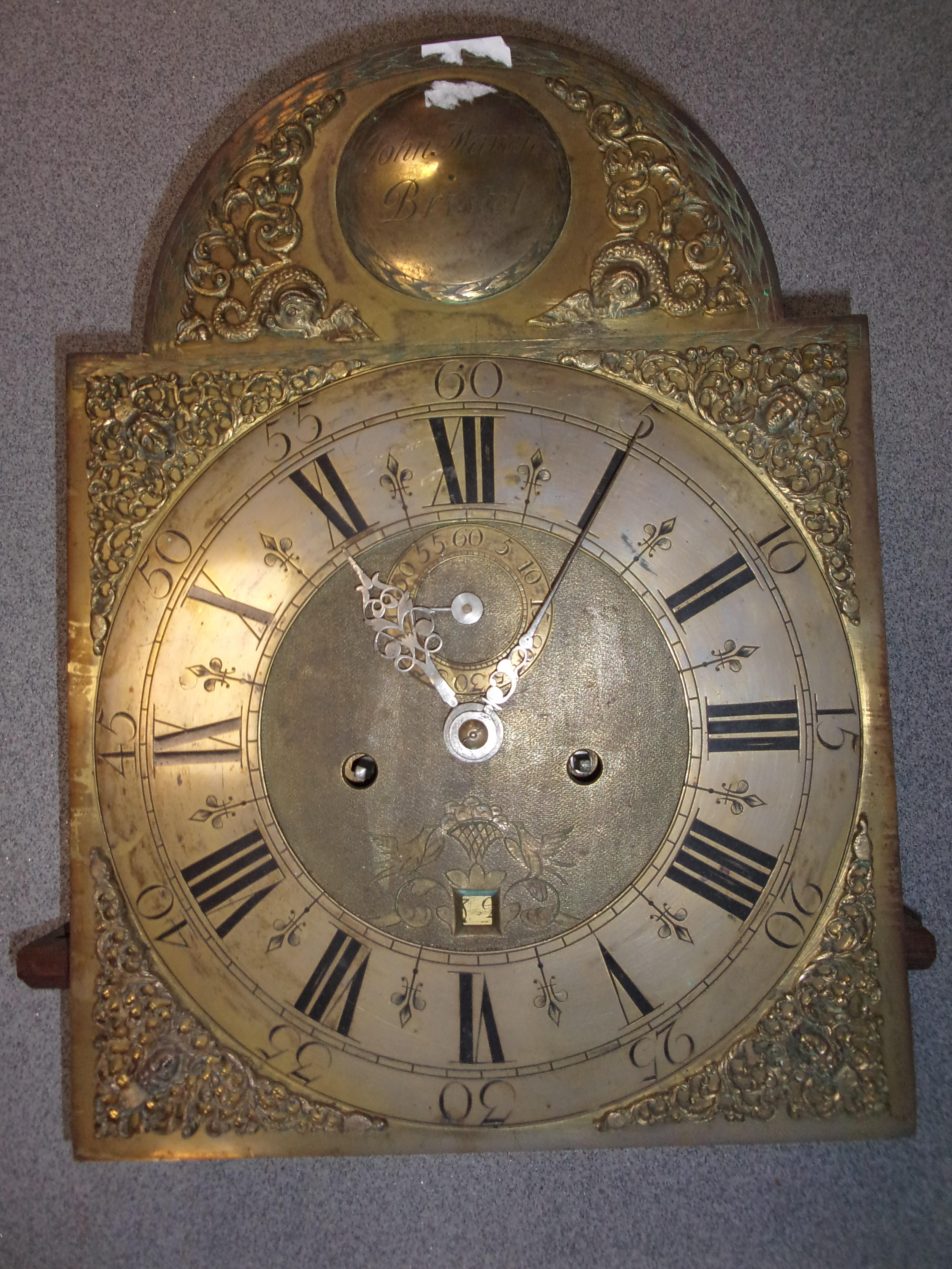 TWO 18C LONG CASE CLOCK WORKINGS - Image 2 of 9