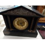 VICTORIAN MARBLE MANTLE CLOCK