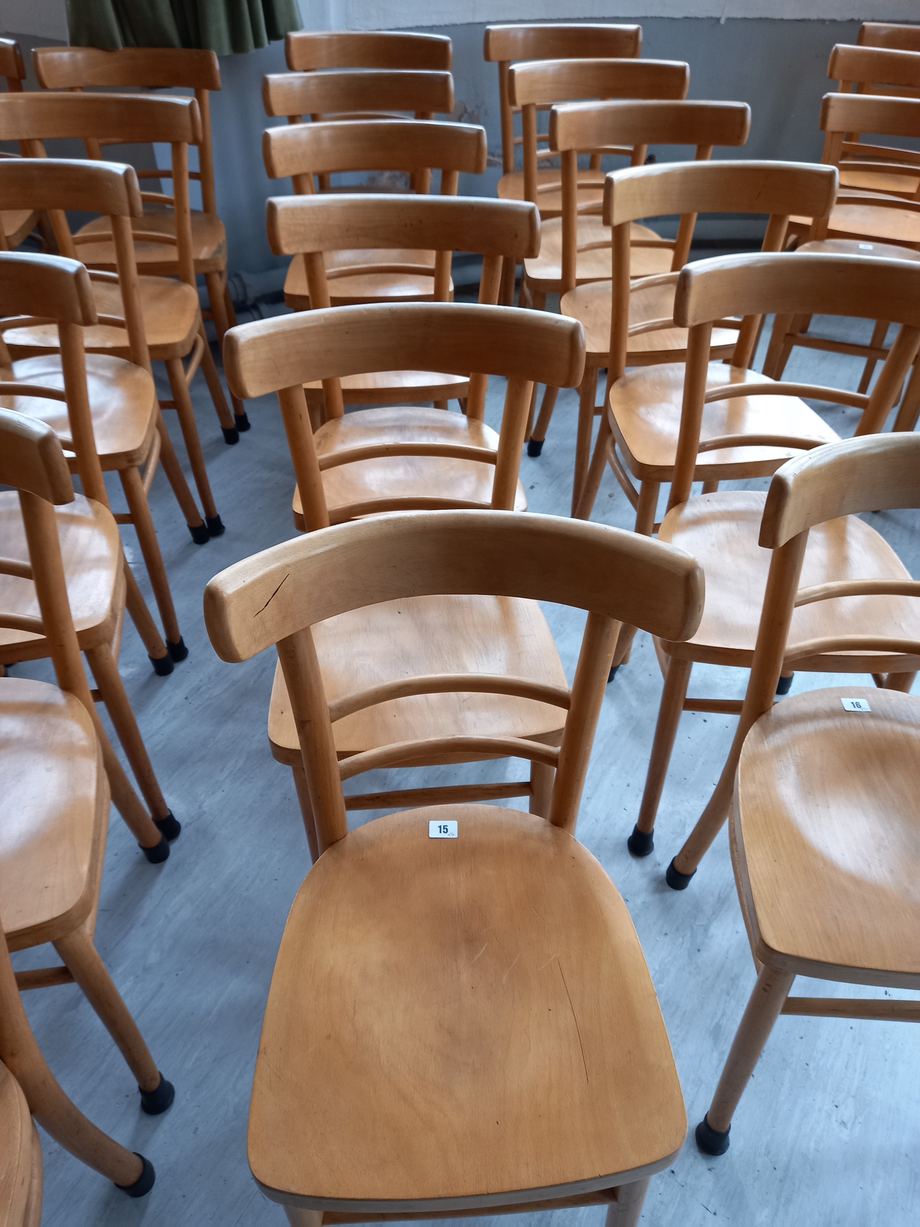 Six Beech Chairs