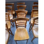 Four Beech Chairs