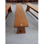 An Oak refectory bench 72" length