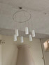 Retro Six glass light fitting 40" dia