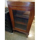 1920s mahogany music cabinet 14"x24"x47"high