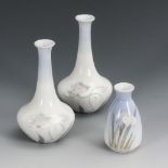 3 kleine Jugendstil-Vasen