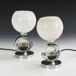 Paar Art-déco-Tischlampen im Stil "Moderniste"
