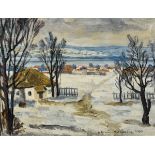 Russischer Maler: Winterlandschaft