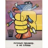 11 sowjetische Plakate