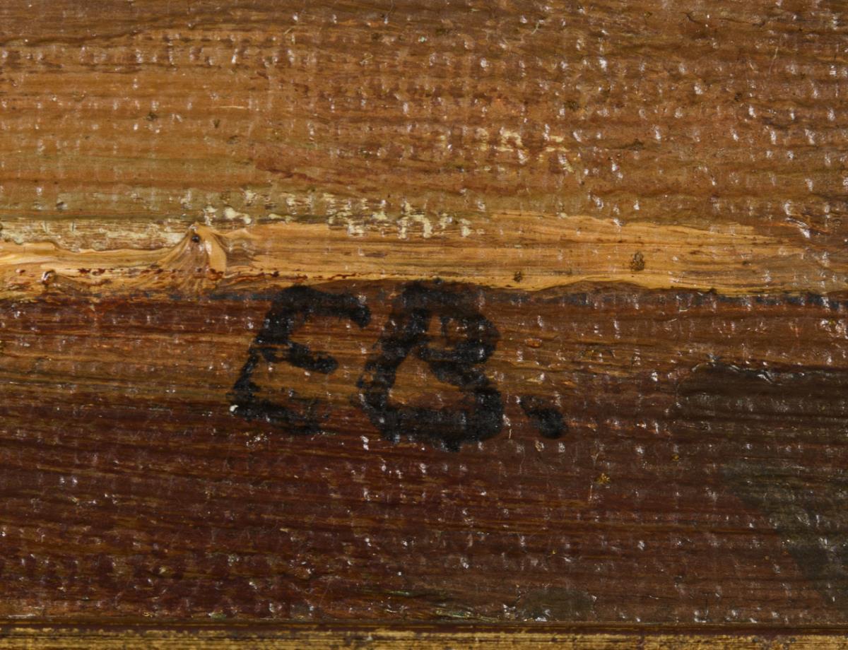 Monogrammist "E.B.": Blumengeschmückter Teetisch - Image 3 of 3