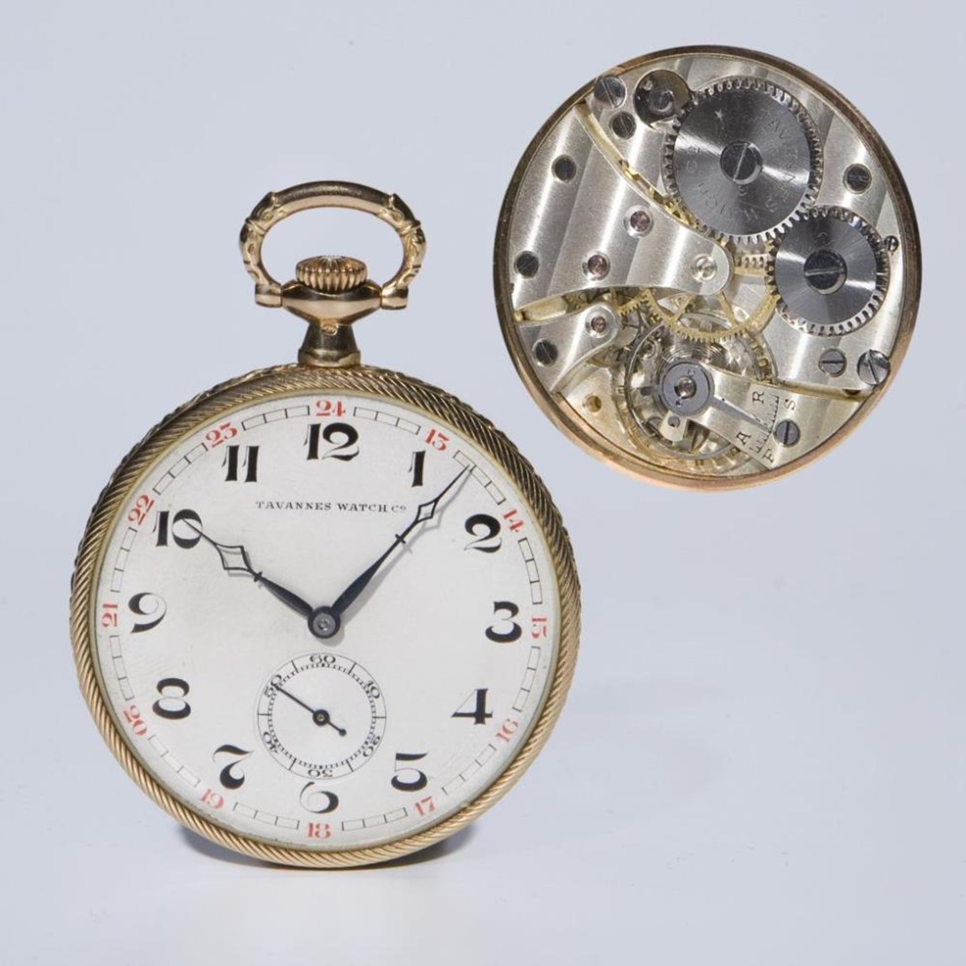 Schweizer Gold-Taschenuhr