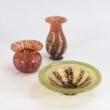 Schale und 2 Vasen "Ikora"
