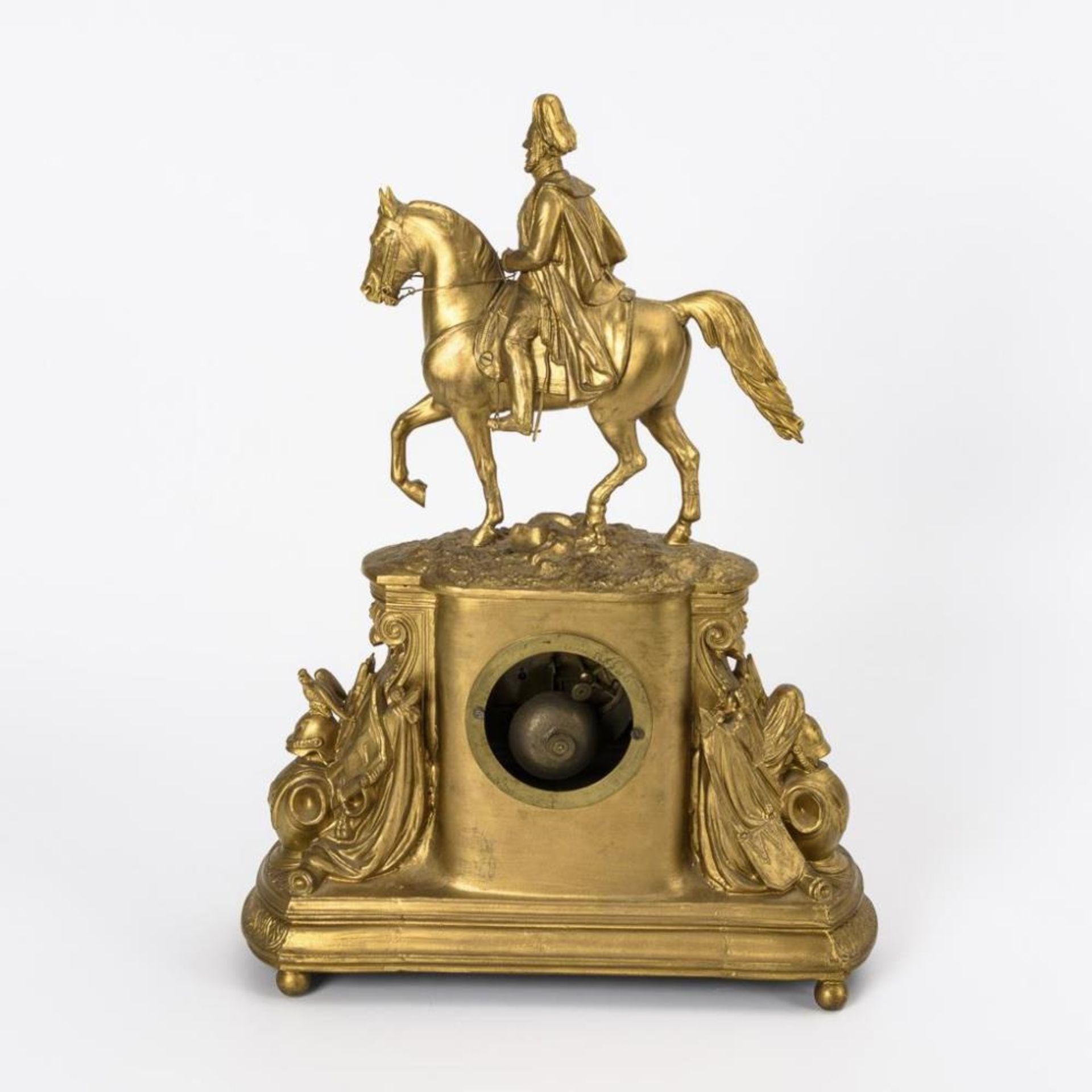 Kaminuhr mit Reiterstandbild Kaiser Wilhelms I - Bild 3 aus 3