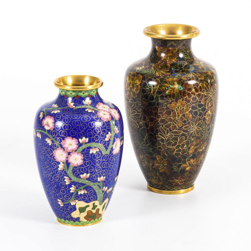 2 Cloisonnévasen