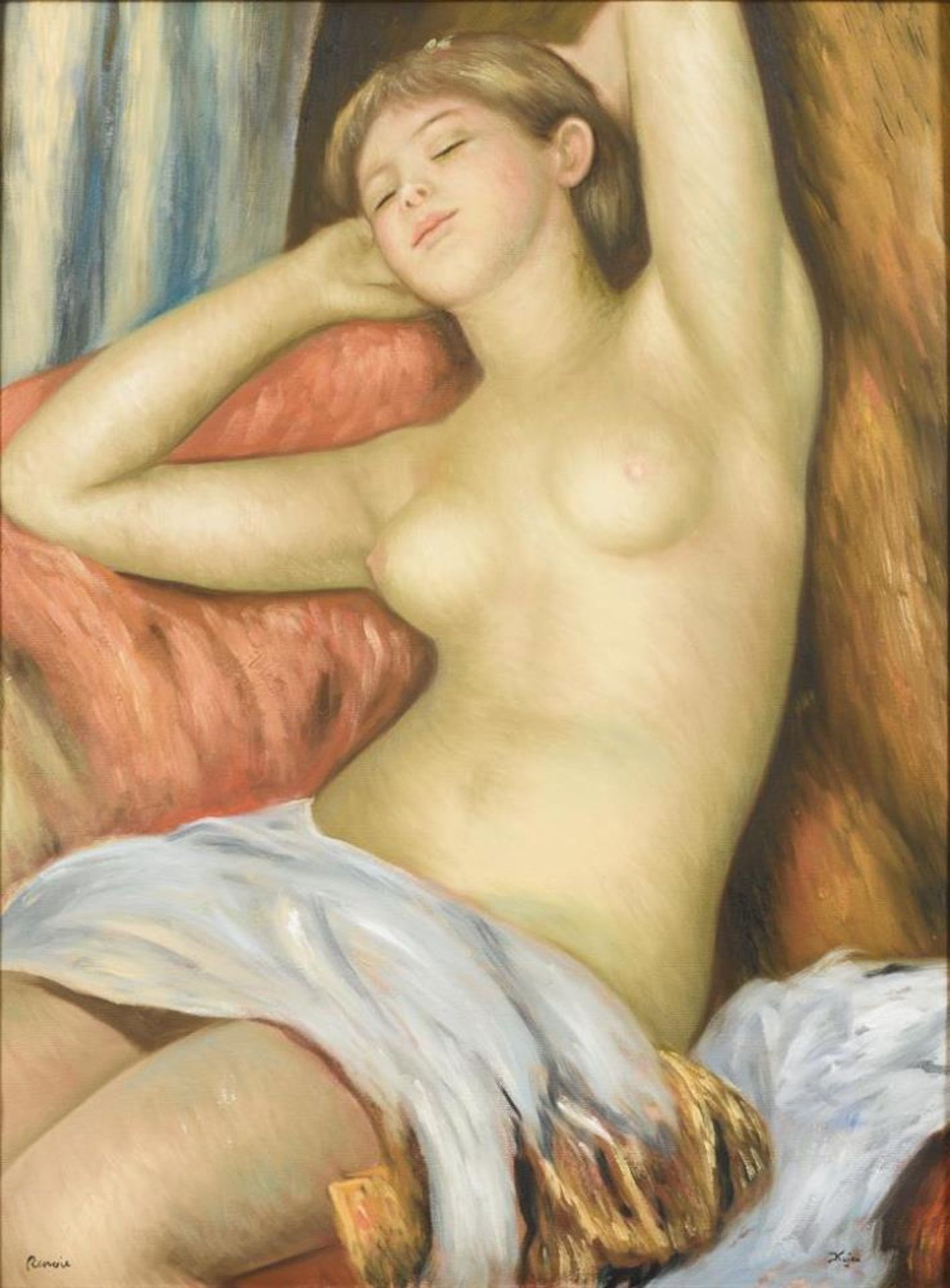 Kopie nach Pierre-Auguste Renoir "La Dormeuse"