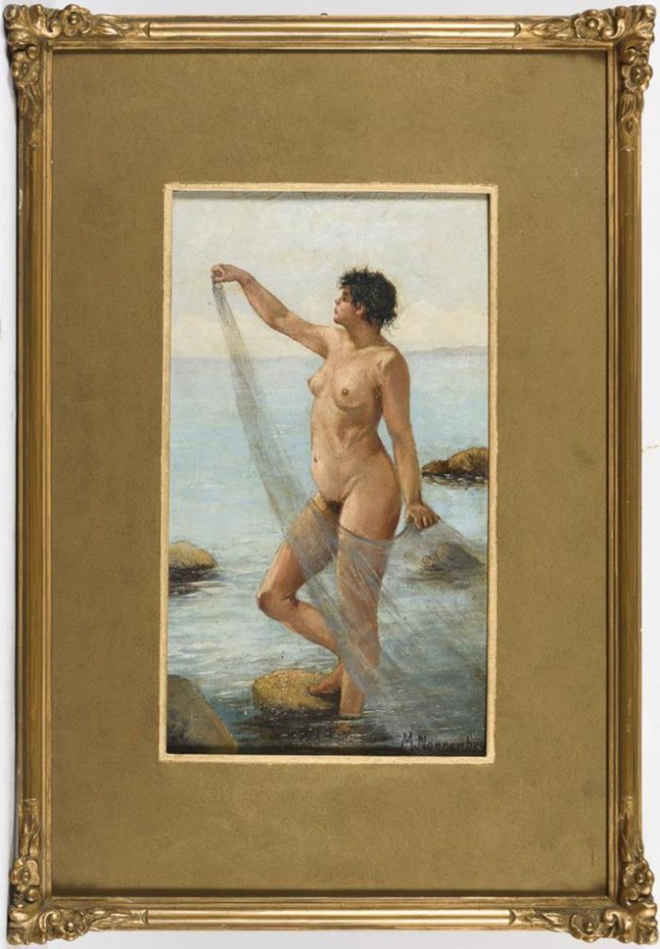 Frauenakt am felsigen Strand - Bild 3 aus 5