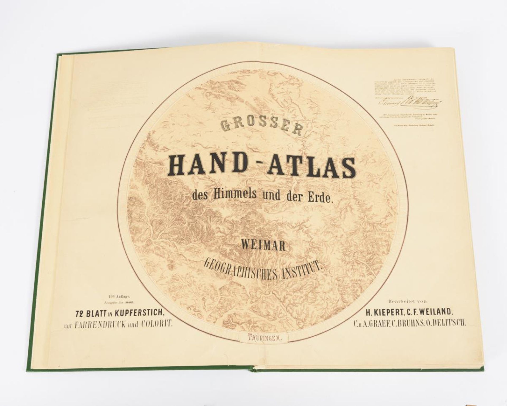 "Grosser Hand-Atlas des Himmels und der Erde"