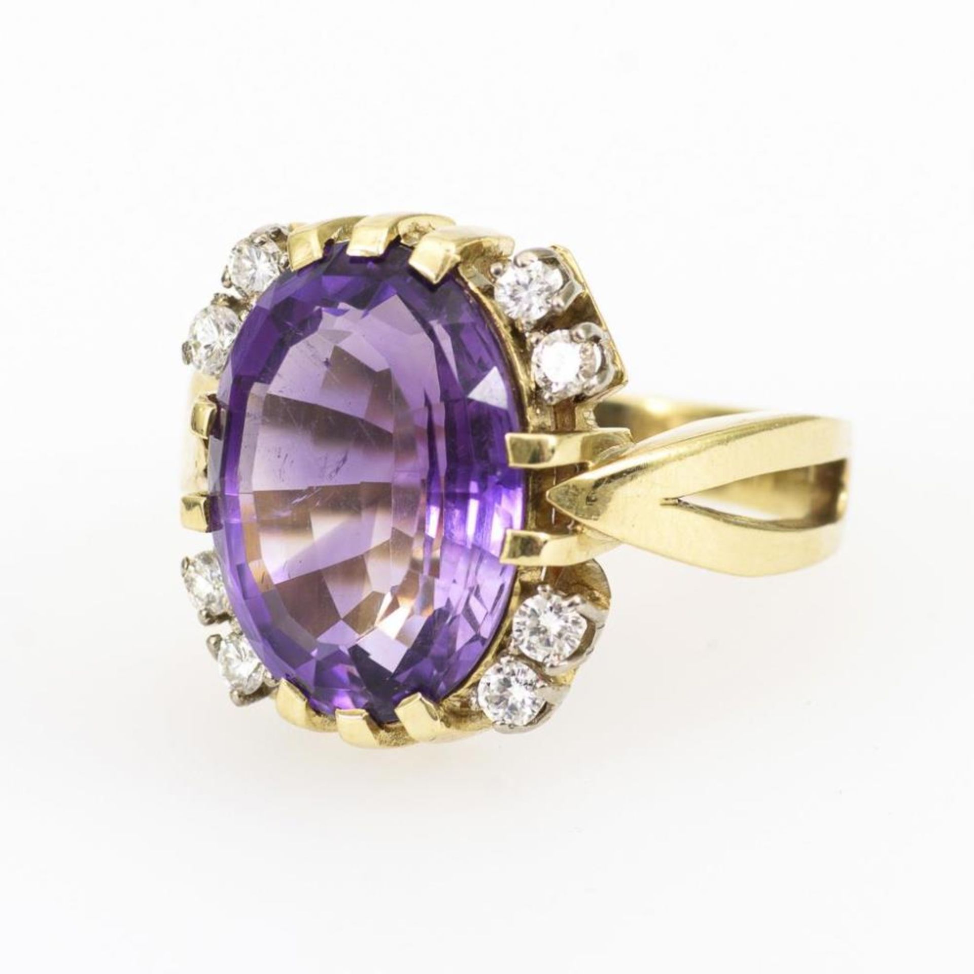 Ring mit Amethyst und Brillanten - Image 2 of 2