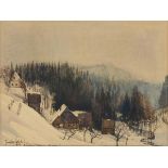 Polnischer Maler: Winterlandschaft