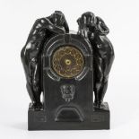 Jugendstil-Uhr mit Figurenpaar