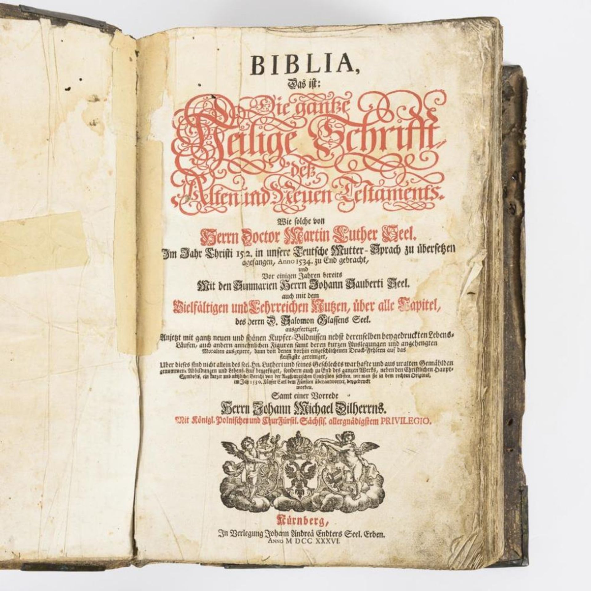 "Kurfürstenbibel" oder Dilherrn-Bibel