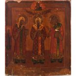 Ikone mit drei Heiligen