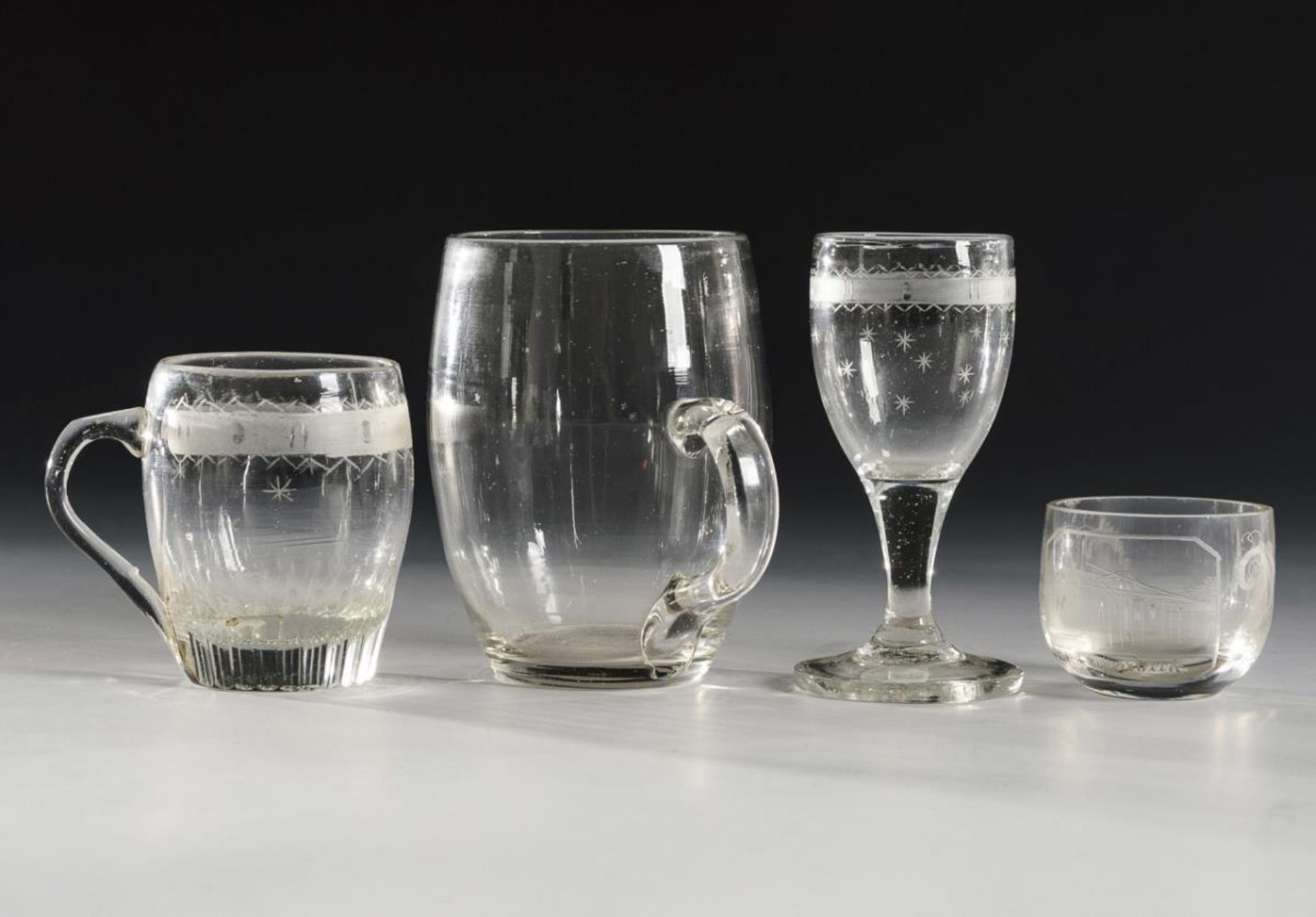 5 Henkelbecher, 1 Kelchglas und 1 Schnapsglas - Image 3 of 3