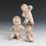 3 Aktions-Babys. Gebrüder Heubach.