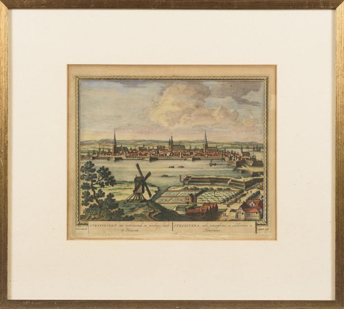 SCHENK, Peter (der Ältere) (1660 Elberfeld - 1711 Leipzig). Ansicht von Stralsund . - Image 2 of 2