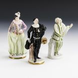 3 Figuren der Commedia dell'arte.