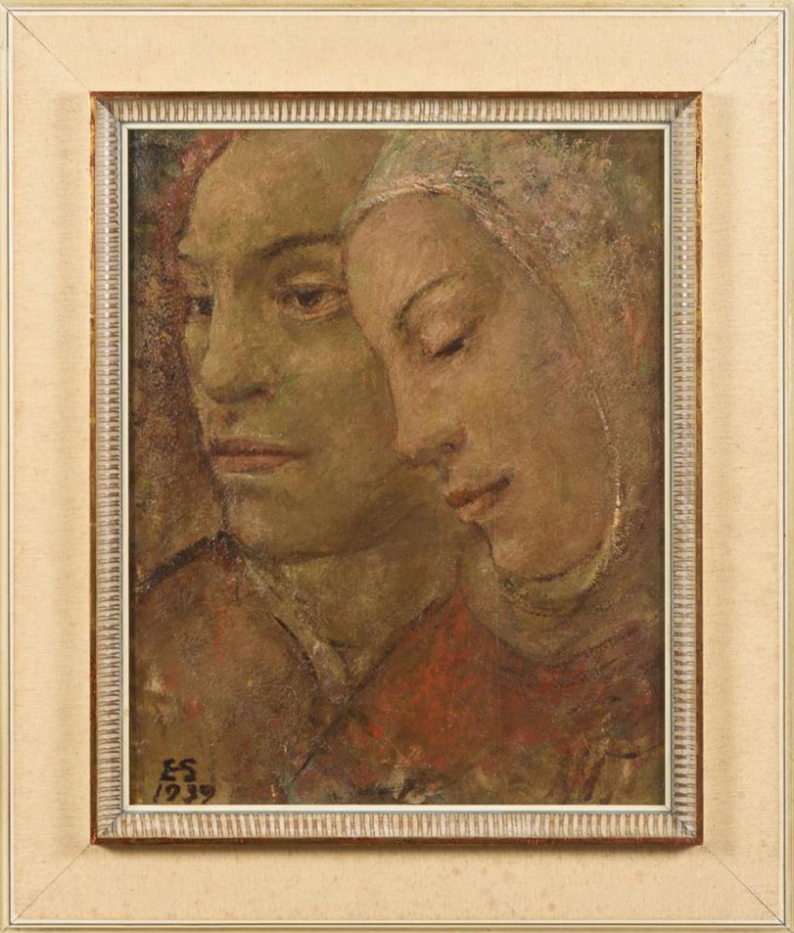 SCHMITZ, Elisabeth (1886 - 1954). Bildnis eines Paares. - Image 2 of 3