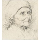 ENDE, Hans am (1864 Trier - 1918 Stettin). Porträt einer älteren Dame.