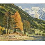 SCHLEGEL, R.. Berglandschaft im Herbst.