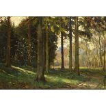 PRYN, Harald (1891 Frederiksberg - 1968 Bagsvaed). Waldlandschaft.