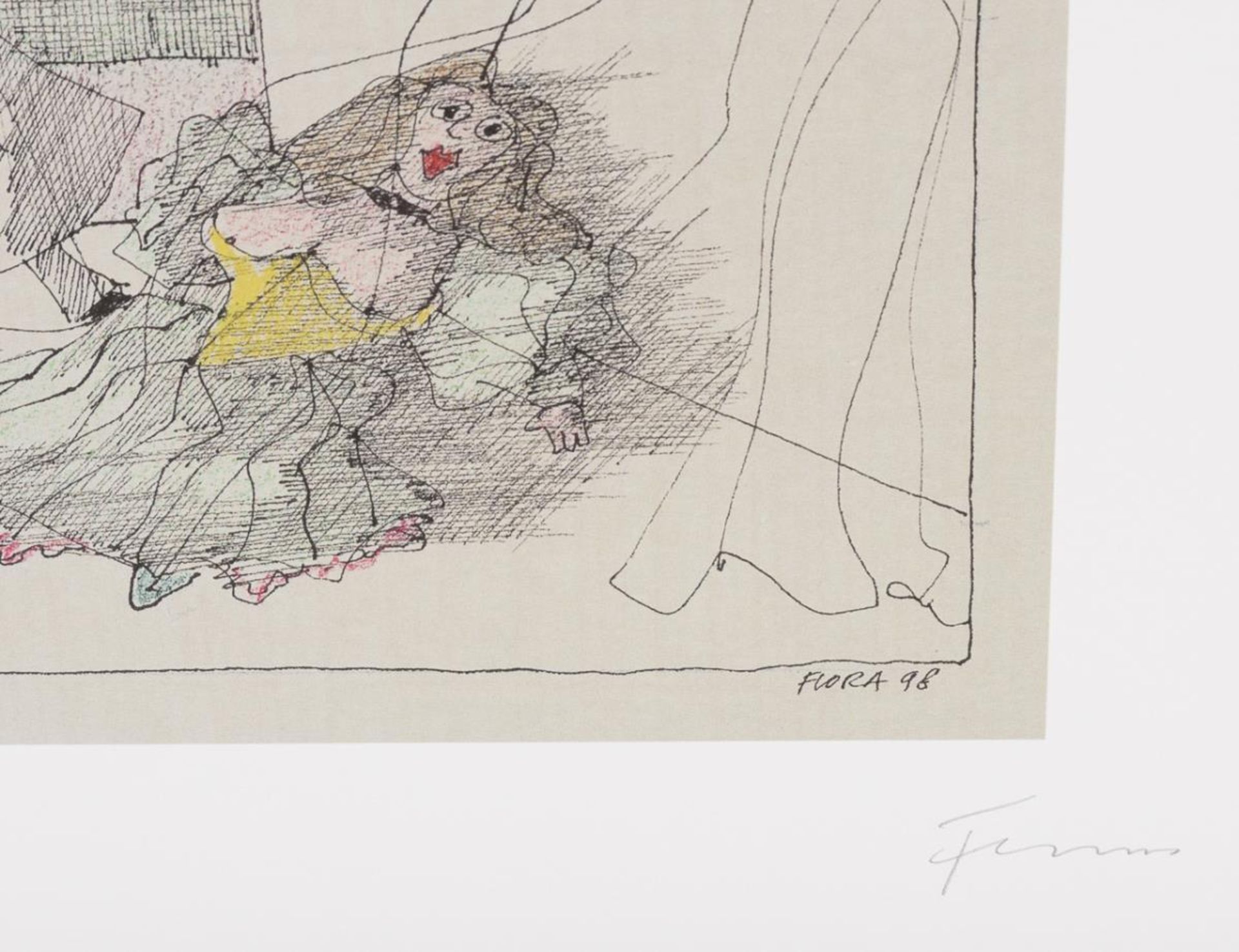 FLORA, Paul (1926 Glurns - 2009 Innsbruck). 2 Werke: "Die neugierige Nase" | "Venezianische Marionet - Image 4 of 4