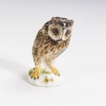 Miniaturvogel: Schleiereule. Meissen.