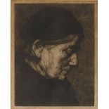 DILLEN, Peter Martinus (1890 Mierlo-Hout - 1985 Rosenheim). Porträt einer alten Dame.