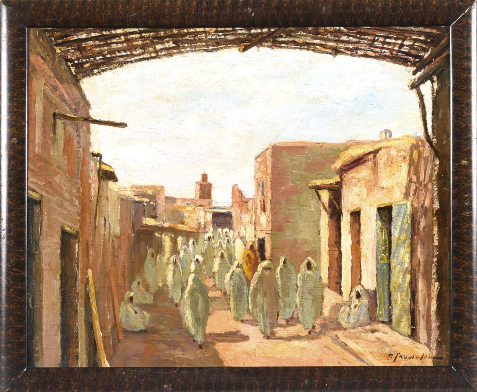 Französischer Maler: Markt in Marrakesch. - Image 2 of 3
