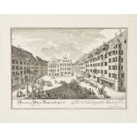 DELSENBACH, Johann Adam (1687 Nürnberg - 1756 Nürnberg). "Nürnberg: Platz der Heumarckt genannt".