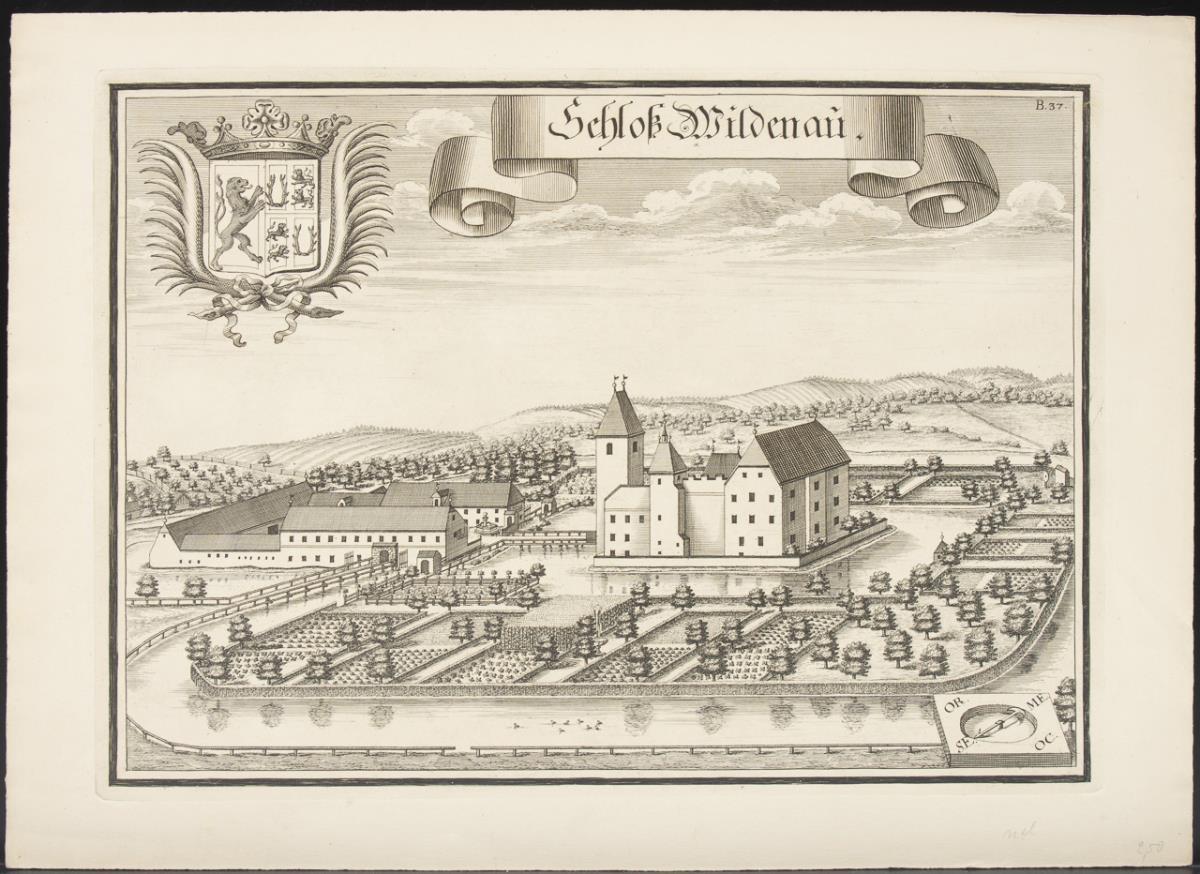 WENING, Michael (1645 Nürnberg - 1718 München). 4 Schlossansichten. - Image 2 of 5