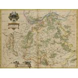 JANSSONIUS, Johannes (1588 Arnheim - 1664 Amsterdam). Landkarte der Grafschaft Waldeck.