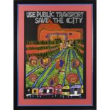 HUNDERTWASSER, Friedensreich (1928 Wien - 2000 an Bord der Queen Elisabeth 2 vor Brisbane). Plakat: