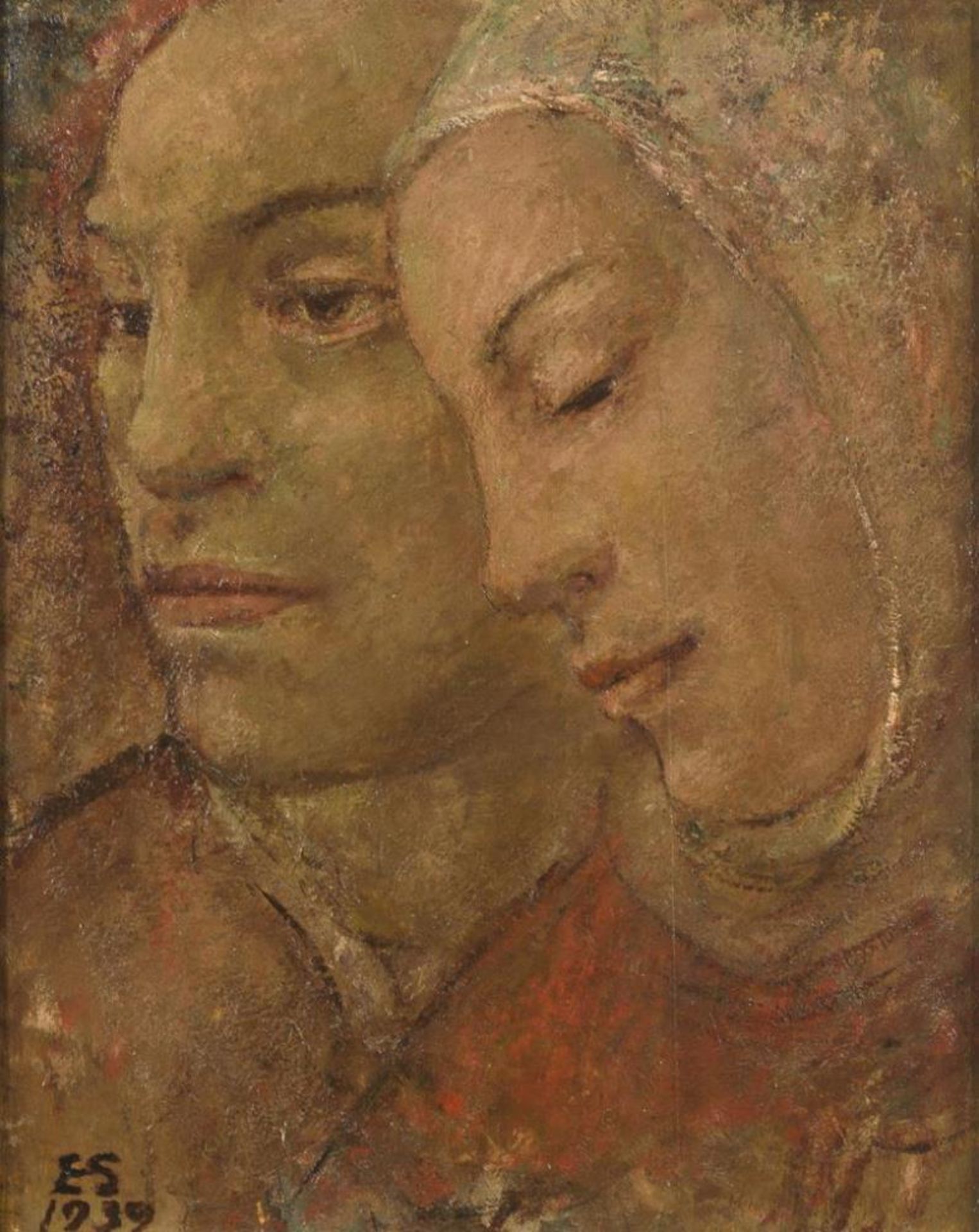 SCHMITZ, Elisabeth (1886 - 1954). Bildnis eines Paares.