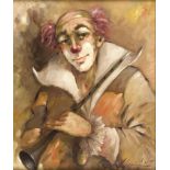 Undeutlich signiert: Musical Clown (Charlie Rivel).