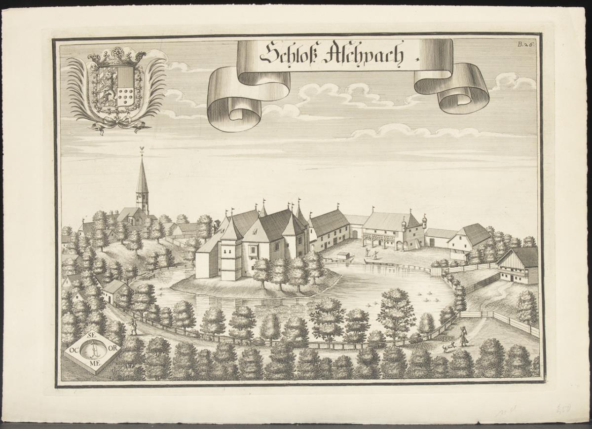 WENING, Michael (1645 Nürnberg - 1718 München). 4 Schlossansichten. - Image 3 of 5