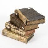 4 Bücher, 16.-18. Jahrhundert.