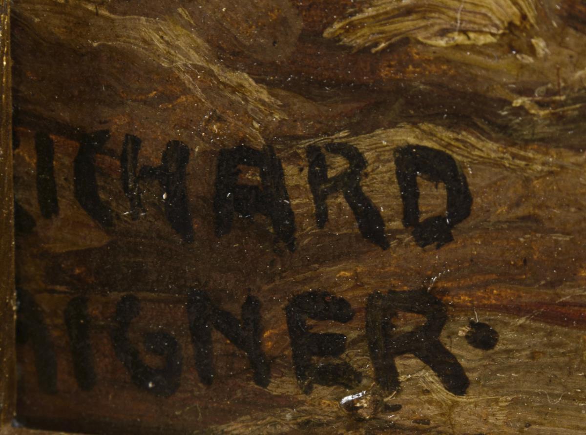AIGNER, Richard (1867 München - 1925 ebd.). "Schwerer Handel". - Image 3 of 3