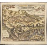 HOFNAEGEL, Georg (1542 Antwerpen - 1600 Wien). Ansicht der italienischen Stadt Velletri.